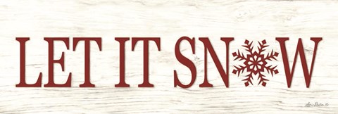 Framed Let It Snow Print