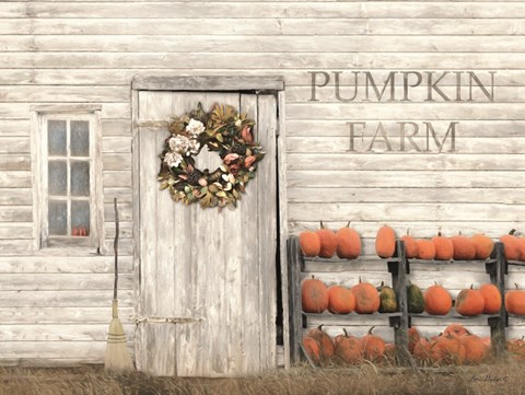 Framed Pumpkin Farm Print