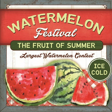 Framed Watermelon Festival Print