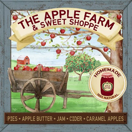 Framed Apple Farm &amp; Sweet Shoppe Print