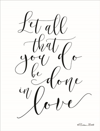 Framed Done in Love Print