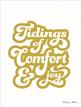 Framed Tidings of Comfort &amp; Joy Print