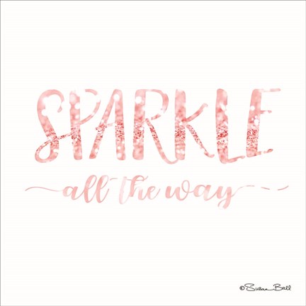 Framed Sparkle All the Way Print