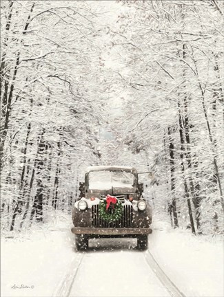 Framed Antique Christmas Print