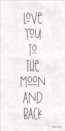 Framed Love You to the Moon and Back Print