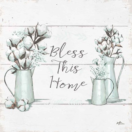 Framed Blessed I v2 Square Print