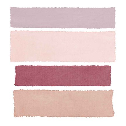 Framed Painted Weaving I Mesa on White Sq Print