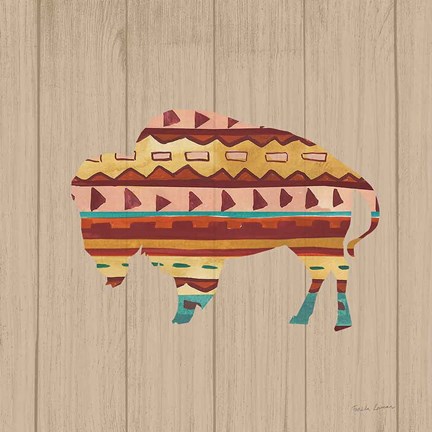 Framed Southwestern Vibes II on Walnut Print