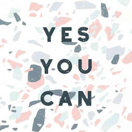 Framed Terrazzo Inspiration II Print