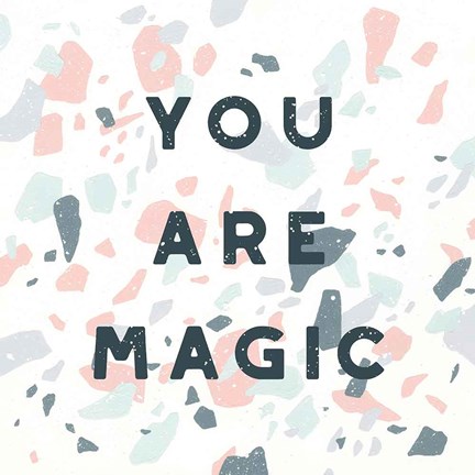 Framed Terrazzo Inspiration I Print