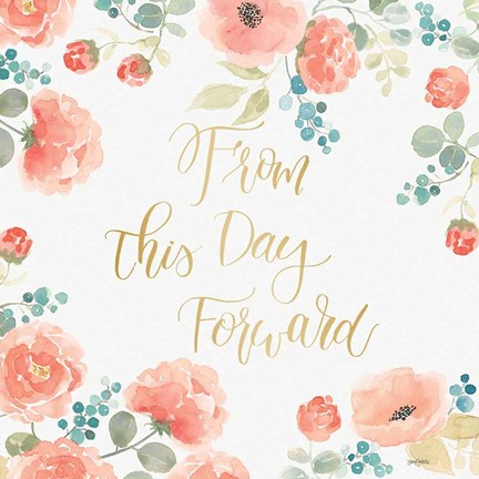 Framed Blooming Delight IV White Print