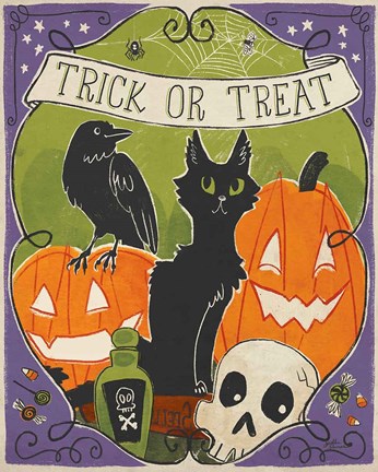 Framed Stay Creepy VI Print