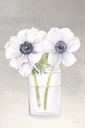 Framed Tranquil Blossoms I Print