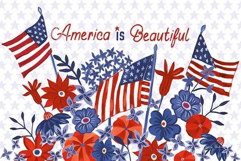Framed America the Beautiful I Print