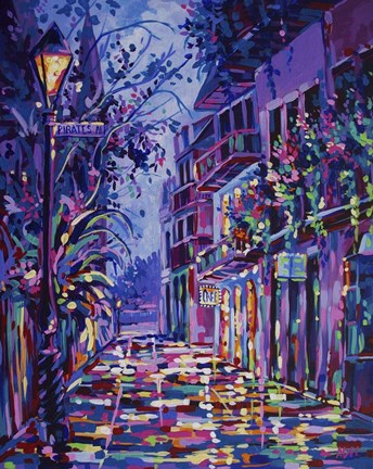 Framed New Orleans Alley Print