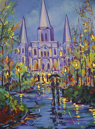 Framed New Orleans Romance Print