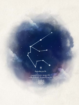Framed Aquarius Print
