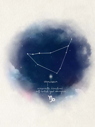 Framed Capricorn Print