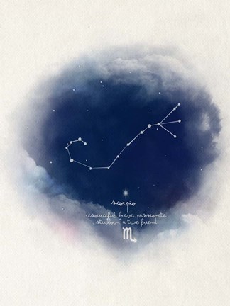 Framed Scorpio Print