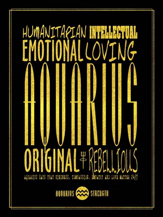 Framed Aquarius Print