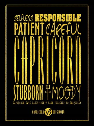 Framed Capricorn Print