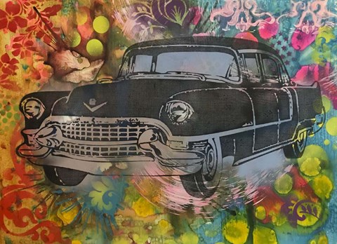 Framed 55 Cadillac Print