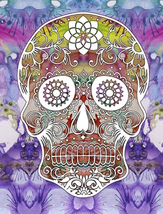Framed Sugar Skull Print