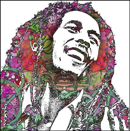 Framed Bob Marley 3 Print