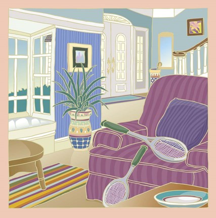 Framed Apres Tennis Print