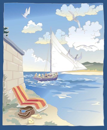 Framed Down by the Bay Print