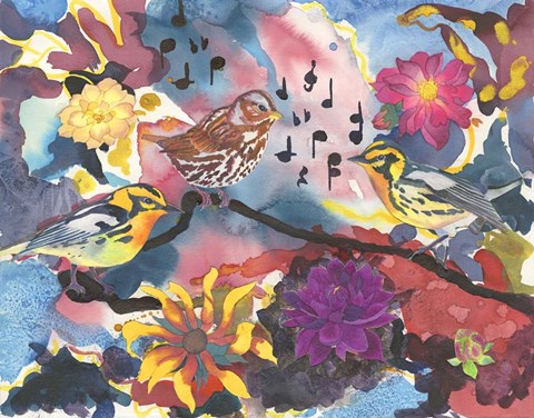 Framed Three Little Birds Print