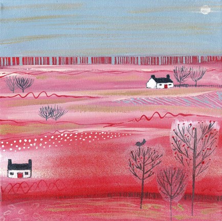 Framed Calmness Of Summer In Scotland Print