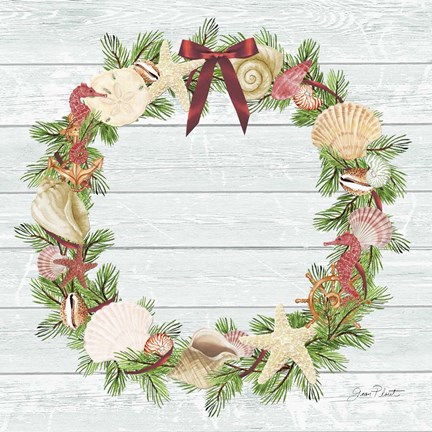 Framed Coastal Christmas D Print