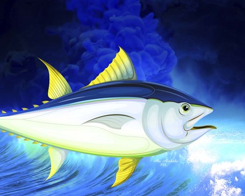 Framed Big Fish 2D Print