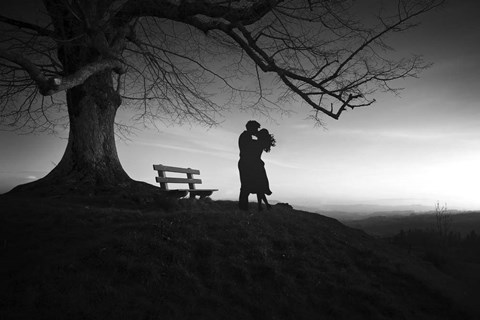 Framed Black And White Love Print