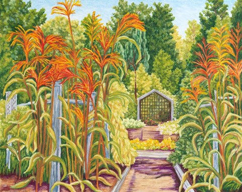 Framed NY September Grains Print