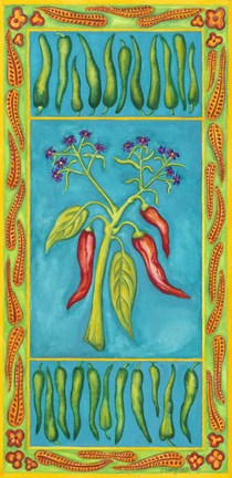 Framed Pepper with Pepper Boarder Print