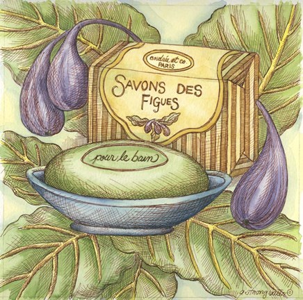 Framed Savons Des Figues Print