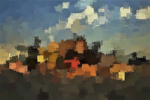 Framed Evening at the Farm Print