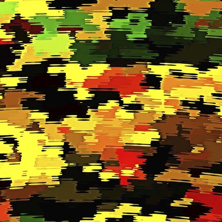 Framed Reflections of Fall Camo Print