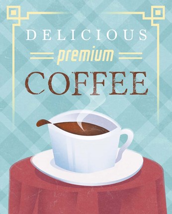 Framed Coffee Delicious Print
