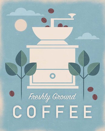 Framed Coffee Grinder Print