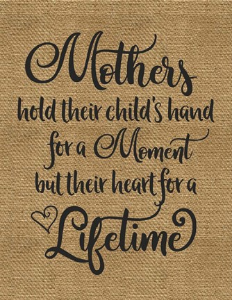 Framed Mothers Hold Hands Print