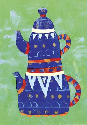 Framed Turkish Tea Pots 2 Print