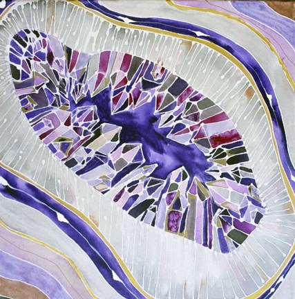 Framed Amethyst Geode Print