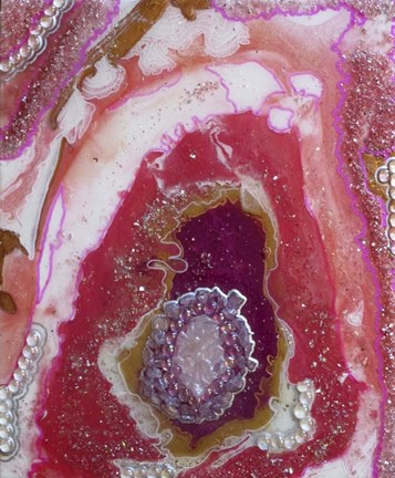 Framed Pink Agate Print