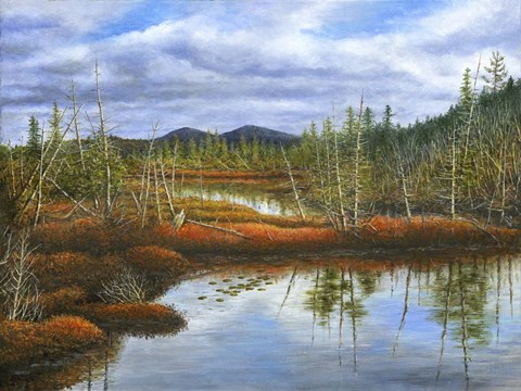 Framed Flames of Fall Print