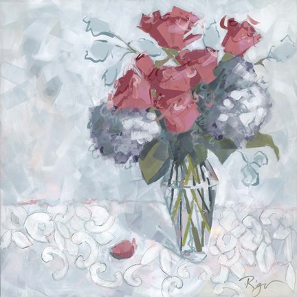 Framed Light and Airy Bouquet Print
