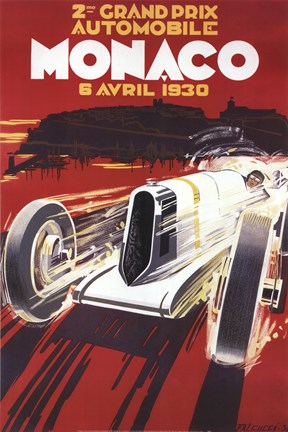 Framed Monaco Grand Prix Print