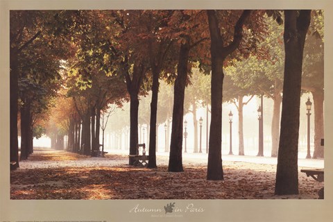 Framed Champs-Elysees Autumn In Paris Print